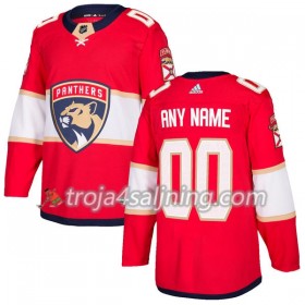 Florida Panthers tröja Customized Röd 2017-2018 Adidas Authentic - NHL Tröjor Herr